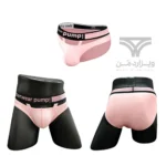شورت مردانه اسلیپ جلو کش دار PUMP Breathable Men's bikini briefs اورجینال وارداتی برند پامپ فانتزی کش 5 سانتی