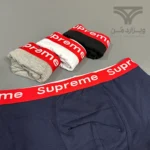 پک پرمیوم 4 تایی شورت مردانه ساپریم Supreme اورجینال باکسر بریف Premium