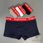 پک پرمیوم 4 تایی شورت مردانه ساپریم Supreme اورجینال باکسر بریف Premium