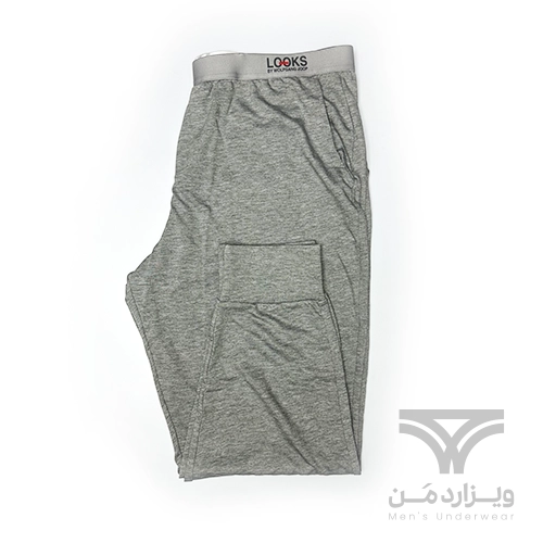 لگینگ مردانه کش پهن شلوار راحتی بیس لایر لوکس LOOKS آلمان طوسی