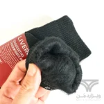 پک 2 تایی جوراب مردانه زمستانی داخل کرک ترمو لیورجی Livergy men's Thermal Socks اورجینال آلمان مشکی کرم دارای استوک ژله ای