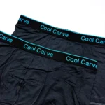 شورت مردانه باکسر بریف وارداتی کش پهن Cool Carve ذغالی