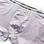 شورت مردانه باکسر بریف وارداتی کش پهن Underwear تک رنگ آبی و یاسی