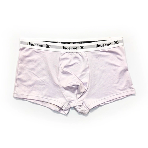 شورت مردانه باکسر بریف وارداتی کش پهن Underwear تک رنگ آبی و یاسی