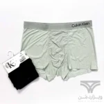 شورت مردانه ابریشم شیشه ای پادار کلوین کلاین Calvin Klein وارداتی آنتی باکتریال پاستیلی لوگو ژله ای برجسته
