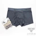 شورت مردانه ابریشم شیشه ای پادار کلوین کلاین Calvin Klein وارداتی آنتی باکتریال پاستیلی لوگو ژله ای برجسته