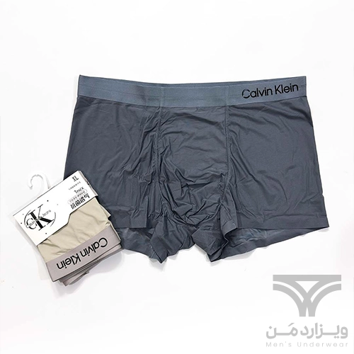 شورت مردانه ابریشم شیشه ای پادار کلوین کلاین Calvin Klein وارداتی آنتی باکتریال پاستیلی لوگو ژله ای برجسته