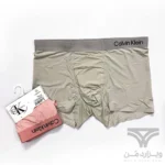 شورت مردانه ابریشم شیشه ای پادار کلوین کلاین Calvin Klein وارداتی آنتی باکتریال پاستیلی لوگو ژله ای برجسته