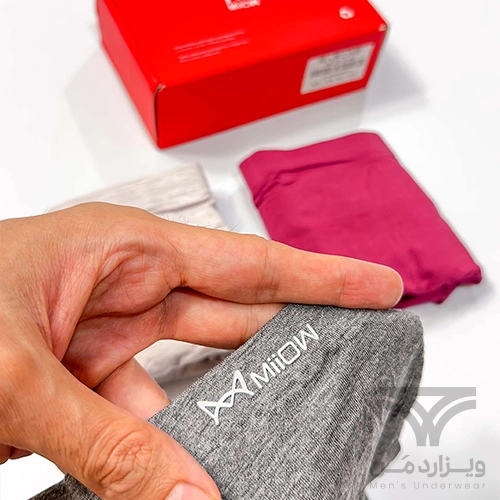 پک 3 تایی شورت مردانه پادار (باکسر بریف) اورجینال وارداتی برند میو Miiow