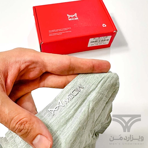 پک 3 تایی شورت مردانه پادار (باکسر بریف) اورجینال وارداتی برند میو Miiow بنفش سبز آبی