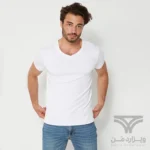 پک 2 تایی تیشرت مردانه اورجینال MEXX آلمان وارداتی یقه هفت سفید V-Neck
