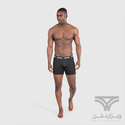 پک 3 تایی شورت مردانه پادار (باکسر-بریف) اورجینال Smilodox آلمان وارداتی مشکی