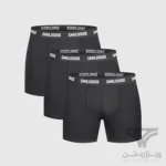 پک 3 تایی شورت مردانه پادار (باکسر-بریف) اورجینال Smilodox آلمان وارداتی مشکی