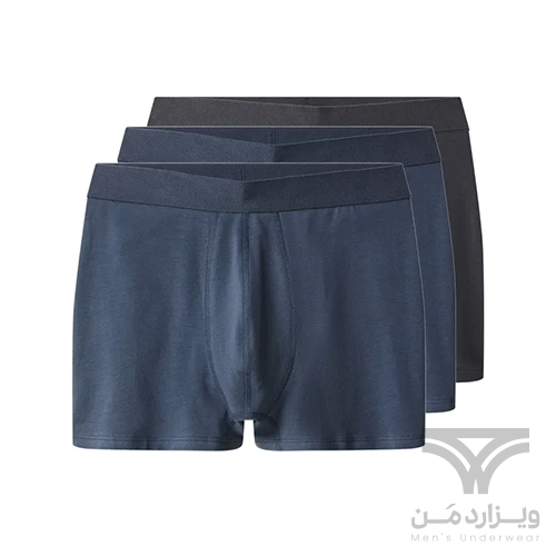 پک 3 تایی شورت مردانه پادار اورجینال Esmara Men (Livergy) آلمان وارداتی آبی ذغالی