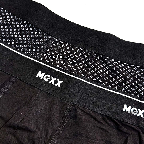 پک 2 تایی شورت مردانه پادار اورجینال MEXX آلمان وارداتی مشکی پترن دار