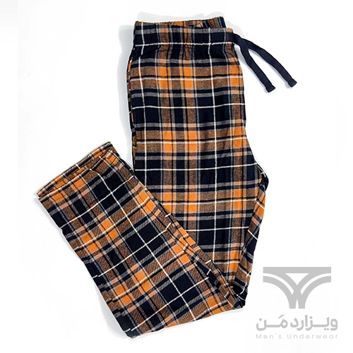 پیژامه (شلوار راحتی) مردانه اورجینال وارداتی ال سی وایکیکی LC Waikiki چهارخونه قهوه ای
