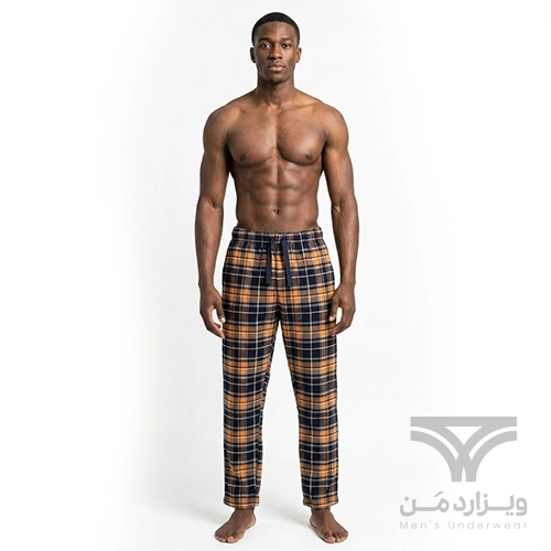 پیژامه (شلوار راحتی) مردانه اورجینال وارداتی ال سی وایکیکی LC Waikiki چهارخونه قهوه ای
