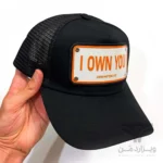 کلاه کپ (لبه دار) جان هتر John Hatter & CO مدل I Own You مشکی پشت توری