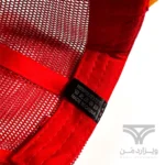 کلاه کپ (لبه دار) جان هتر John Hatter & CO مدل Work Hard Play Harder قرمز سبز زرد پشت توری