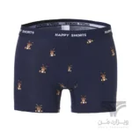 پک 2 تایی شورت مردانه پادار اورجینال هپی شورتس Happy Shorts آلمان وارداتی طرح گوزن کریسمس