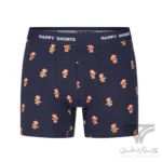 پک 2 تایی شورت مردانه پادار اورجینال هپی شورتس Happy Shorts آلمان وارداتی طرح آدمک نان‌زنجبیلی (Gingerbread Man) کریسمس
