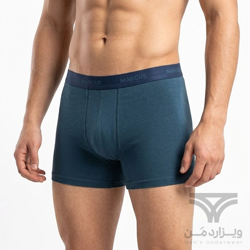 شورت مردانه پادار (باکسر بریف) اورجینال وارداتی برند Marcus آبی نفتی تیره