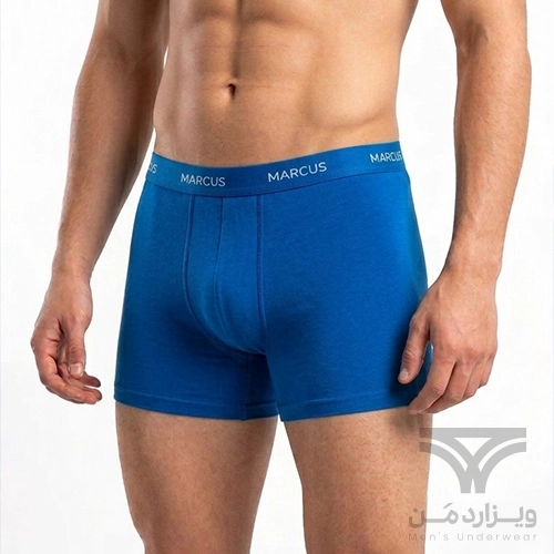 شورت مردانه پادار (باکسر بریف) اورجینال وارداتی برند Marcus آبی