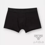 شورت مردانه باکسر بریف (پادار) اورجینال وارداتی پول اند بیر مشکی black boxers with a Pull&Bear logo waistband