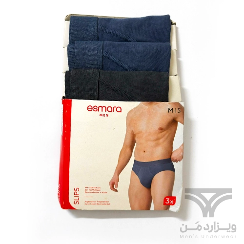 پک 3 تایی شورت مردانه اسلیپ اورجینال Esmara Men (Livergy) آلمان وارداتی آبی ذغالی
