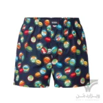 شورت مردانه پادار کلاسیک دکمه دار کش لیفه ای برند هپی شورتس Happy Shorts اورجینال وارداتی آلمان طرح تشتک نوشابه