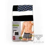 پک 3 تایی شورت مردانه پادار اورجینال لیورجی Livergy آلمان وارداتی ایزومتریک مشکی سفید