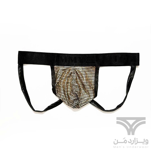 شورت مردانه فانتزی جاک استرپ Jockstrap اورجینال وارداتی برند Tommy dooyao بکلس دیسکویی طلایی