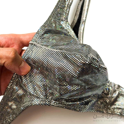 شورت مردانه فانتزی لامبادا Bikini اورجینال وارداتی برند Tommy dooyao بکلس دیسکویی سیلور