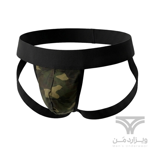 شورت مردانه فانتزی جاک استرپ Jockstrap اورجینال وارداتی برند Tommy dooyao بکلس چریکی