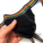 شورت مردانه فانتزی جاک استرپ Jockstrap اورجینال وارداتی برند Tommy dooyao بکلس رنگین کمانی
