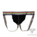 شورت مردانه فانتزی جاک استرپ Jockstrap اورجینال وارداتی برند Tommy dooyao بکلس رنگین کمانی