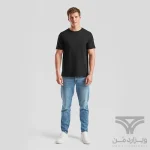 پک 2 تایی تیشرت مردانه اورجینال وارداتی Fruit of the Loom یقه گرد مشکی Crew Neck