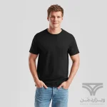 پک 2 تایی تیشرت مردانه اورجینال وارداتی Fruit of the Loom یقه گرد مشکی Crew Neck
