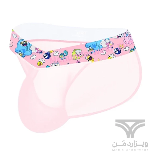 شورت مردانه اسلیپ اورجینال عروسکی بغل باز تمام شیشه ای Pump Men's Modal Bikini Briefs Dual Waistband V-Suspension Transparent Ultra-thin برند پامپ