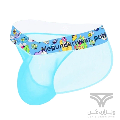 شورت مردانه اسلیپ اورجینال عروسکی بغل باز تمام شیشه ای Pump Men's Modal Bikini Briefs Dual Waistband V-Suspension Transparent Ultra-thin برند پامپ
