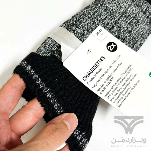 پک 2 تایی جوراب مردانه زمستانی بافتنی اورجینال لیورجی Livergy آلمان وارداتی