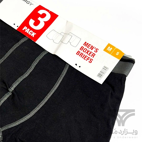 پک 3 تایی شورت مردانه پادار اورجینال لیورجی Livergy آلمان وارداتی مشکی طوسی