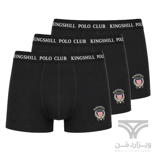 پک 3 تایی شورت مردانه باکسر بریف اورجینال وارداتی King Shill مشکی