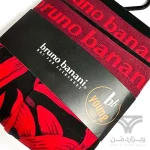 پک 2 تایی شورت مردانه باکسر بریف Bruno Banani آلمان اورجینال وارداتی طرح برگ قرمز زرشکی