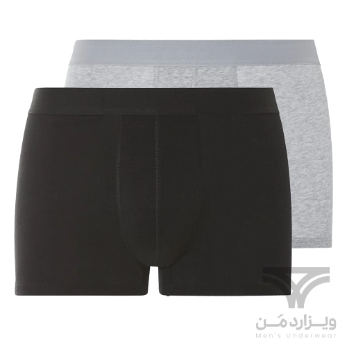 پک 2 تایی شورت مردانه پادار اورجینال لیورجی Livergy آلمان وارداتی طوسی مشکی