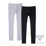 پک 2 تایی لگینگ مردانه کش پهن جذب UP2FASHION آلمان فلای دار فاق جادار مشکی طوسی Extra Tight