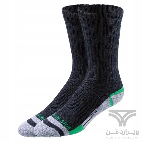پک 2 تایی جوراب کار مردانه پارکساید Parkside آلمان اورجینال مشکی سبز
