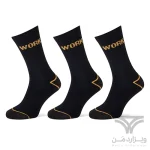 پک 3 تایی جوراب کار مردانه Primair Socks آلمان اورجینال مشکی زرد